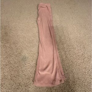 Pink flare soft lounge pants kids